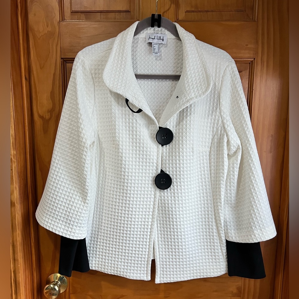 Joseph Ribkoff white/black jacket